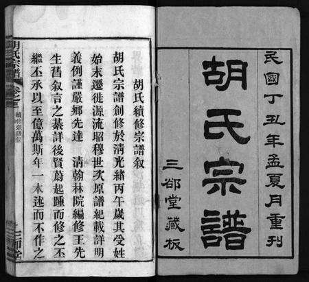 湖北胡氏族谱-胡氏宗谱 [20卷,首4卷](别名：胡氏续修宗谱、楚黄胡氏宗谱、Hu Shi Zong Pu).pdf电子版预览图2