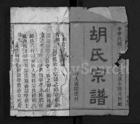 湖北胡氏族谱-胡氏宗谱 [28卷](别名：Hu Shi Zong Pu).pdf电子版预览图1