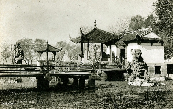 民国时期杭州明信片 西湖风光及灵隐寺预览图1