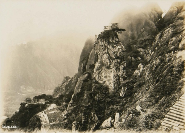 1929年安徽九华山的秀美风光老照片预览图3