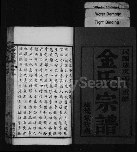 江苏金氏族谱-金氏族谱[12卷](别名：毘陵聚湖里金氏宗谱).pdf电子版预览图2