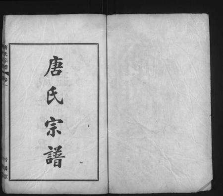 湖北唐氏族谱-唐氏宗谱 [6卷](别名：晋阳堂唐氏宗谱、Tang Shi Zong Pu).pdf电子版预览图1