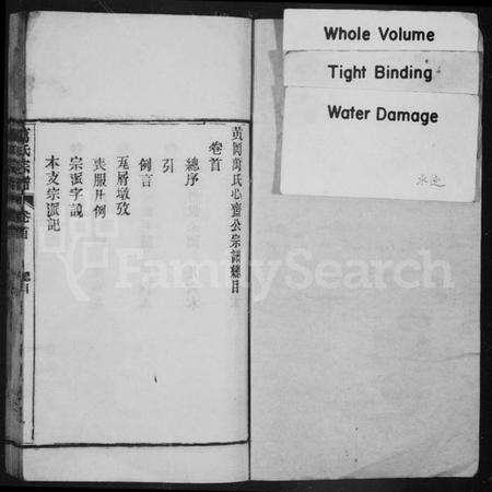 湖北万氏族谱-万氏宗谱 [10卷首末各1卷](别名：黄冈万氏心斋公宗谱、黄冈万氏心斋公支下四修宗谱).pdf电子版预览图1
