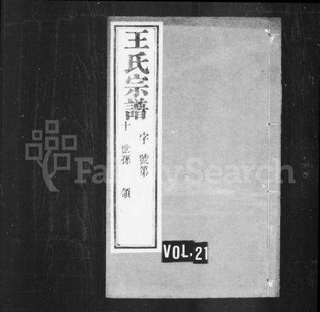 江苏王氏族谱-延政王氏宗谱 [14卷,首1卷](别名：王氏宗谱).pdf电子版预览图1