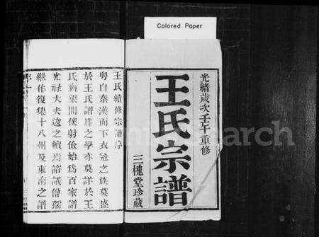 江苏王氏族谱-王氏宗谱 [10卷](别名：毘陵王氏续修宗谱).pdf电子版预览图1