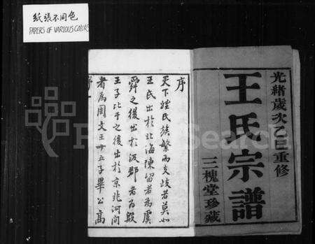 江苏王氏族谱-王氏宗谱 [10卷](别名：羌抠王氏宗谱).pdf电子版预览图3