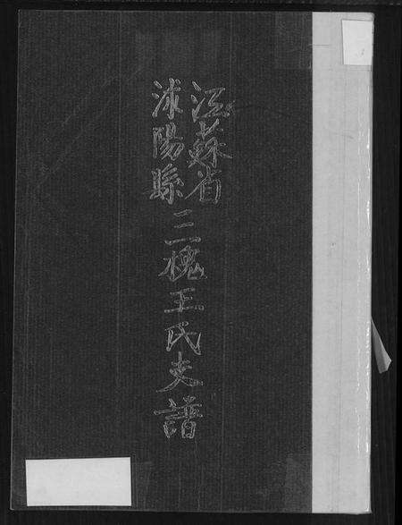 江苏王氏族谱-江苏省沭阳县三槐王氏支谱(别名：王氏支谱、江苏省沭阳县三槐王氏支谱).pdf电子版缩略图