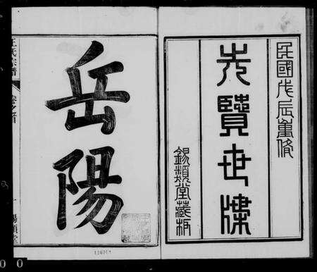 江苏王氏族谱-王氏族谱 [26卷, 首1卷](别名：岳阳王氏宗谱).pdf电子版预览图1