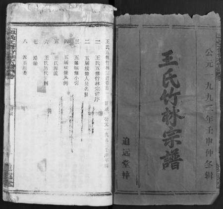 湖北王氏族谱-王氏竹林宗谱 [存36卷](别名：王氏五修竹林宗谱、王氏宗谱).pdf电子版预览图1
