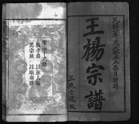 湖北王氏杨氏族谱-王杨宗谱 [8卷,首2卷](别名：王杨氏二次续修宗谱、Wang Yang Zong Pu、王杨宗谱).pdf电子版预览图2