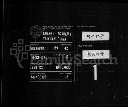 湖北吴氏族谱-吴氏宗谱 [残卷](别名：黄陂吴氏三分大房创修宗谱).pdf电子版预览图2