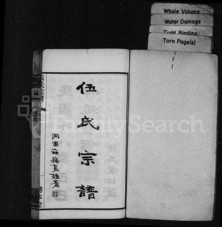 江苏伍氏族谱-伍氏宗谱 [20卷,首1卷](别名：毘陵伍氏重修谱牒、常州伍氏续修宗谱、毘陵伍氏合集).pdf电子版预览图1