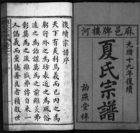 湖北夏氏族谱-夏氏宗谱 [29卷,首2卷](别名：麻邑牌楼河夏氏宗谱、Xia Shi Zong Pu).pdf电子版预览图2