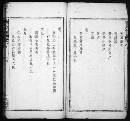 湖北萧氏族谱-萧氏宗谱 [20卷,首未各1卷](别名：黄陂萧氏).pdf电子版预览图3