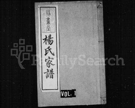 江苏杨氏族谱-赐书堂杨氏家谱(别名：杨氏家谱).pdf电子版缩略图