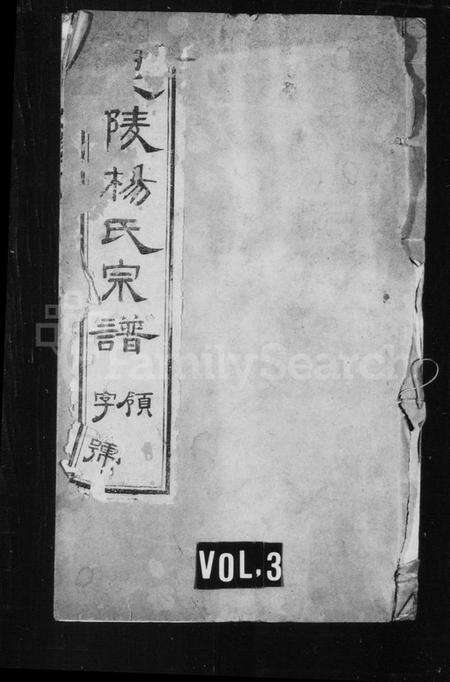 江苏杨氏族谱-杨氏宗谱 [12卷,首末各1卷](别名：毘陵杨氏宗谱).pdf电子版缩略图