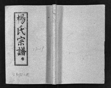 湖北杨氏族谱-梅峰杨氏宗谱(别名：Mei Feng Yang Shi Zong Pu、杨氏宗谱、杨氏八修宗谱).pdf电子版预览图1