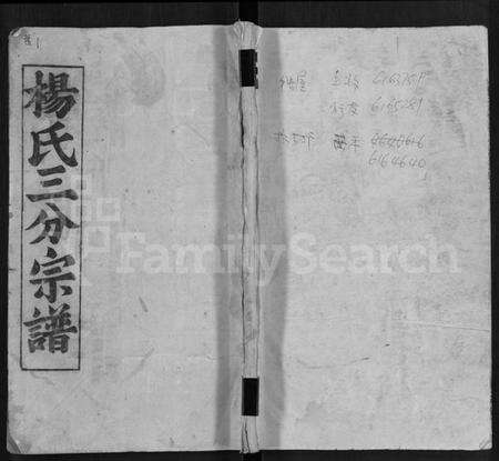 湖北杨氏族谱-杨氏八修宗谱 [20卷,世系2卷,首4卷](别名：杨氏三分宗谱、浠川杨氏八修宗谱).pdf电子版缩略图