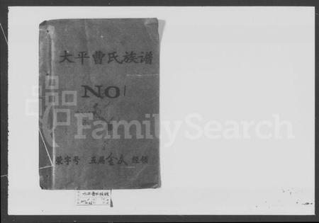 湖南曹氏族谱-大平曹氏族谱 [12卷].pdf电子版预览图1