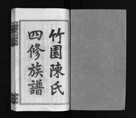 湖南陈氏族谱-竹园陈氏四修族谱 [25卷,首3卷].pdf电子版预览图1