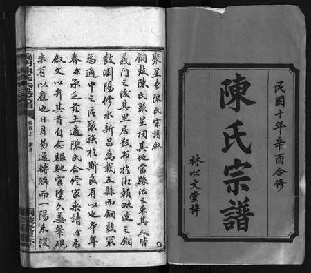 湖南陈氏族谱-陈氏宗谱 [20卷,首3卷].pdf电子版预览图1