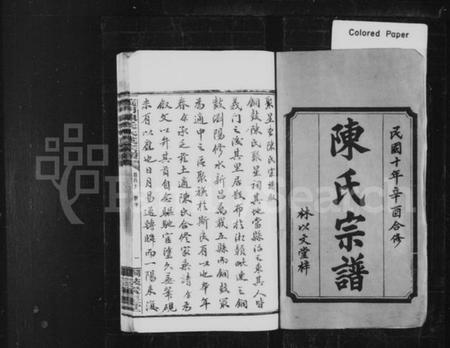 湖南陈氏族谱-陈氏宗谱 [20卷,首4卷].pdf电子版预览图1