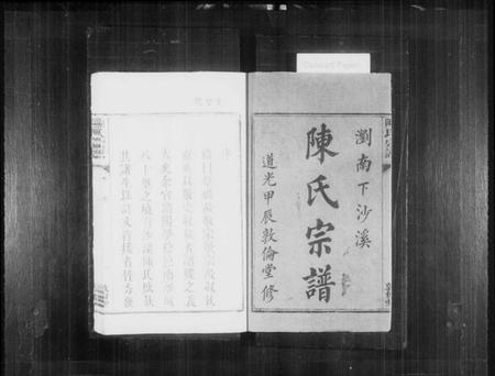 湖南陈氏族谱-陈氏宗谱 [2卷].pdf电子版预览图1