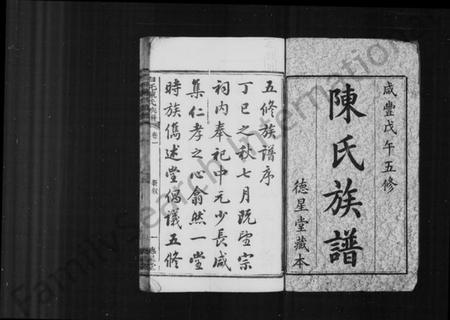 湖南陈氏族谱-陈氏族谱 [16卷].pdf电子版预览图1