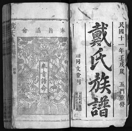 湖南戴氏族谱-戴氏族谱[33卷].pdf电子版预览图1