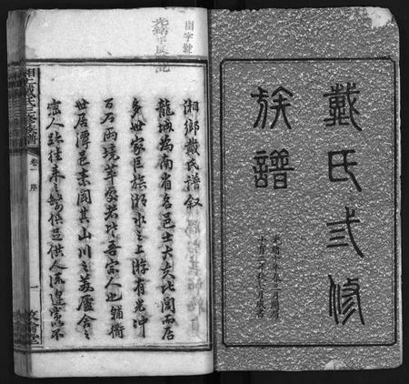 湖南戴氏族谱-湘上戴氏族谱 [36卷].pdf电子版预览图1