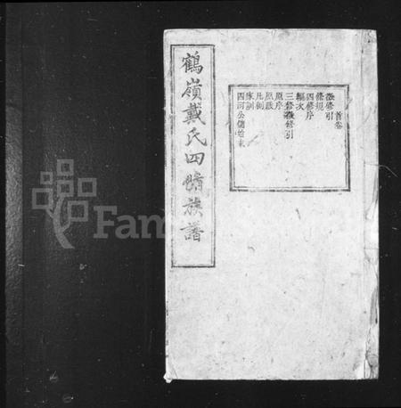 湖南戴氏族谱-鹤岭戴氏四修族谱 _ [40卷].pdf电子版预览图1