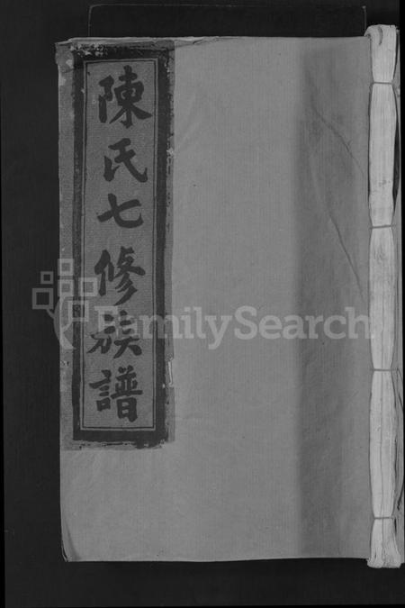 江西陈氏族谱-西关陈氏七修族谱 [不分卷].pdf电子版缩略图