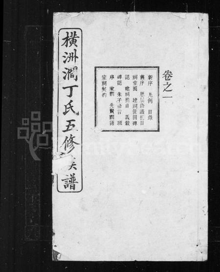 湖南丁氏族谱-丁氏族谱.pdf电子版预览图1