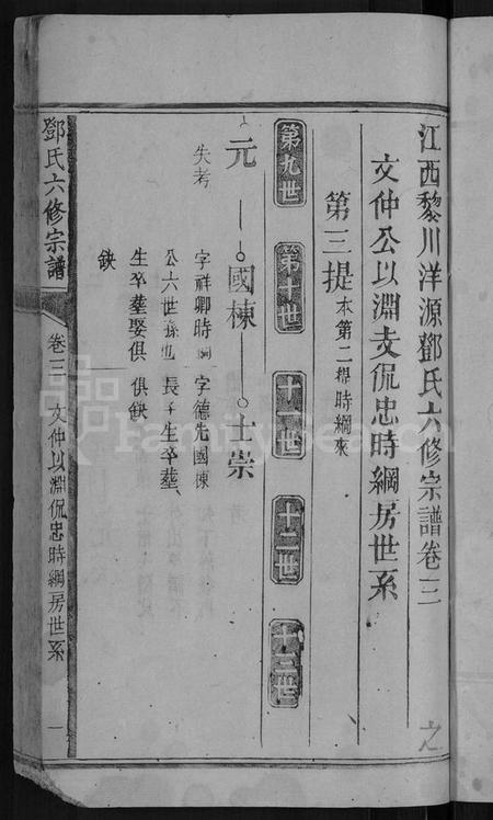 江西邓氏族谱-邓氏六修宗谱 [残卷].pdf电子版预览图3