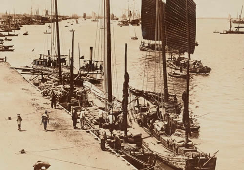 1904年辽宁营口老照片 东北第一个通商口岸