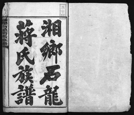 湖南蒋氏族谱-湘乡石龙蒋氏族谱 [按房分卷].pdf电子版预览图2