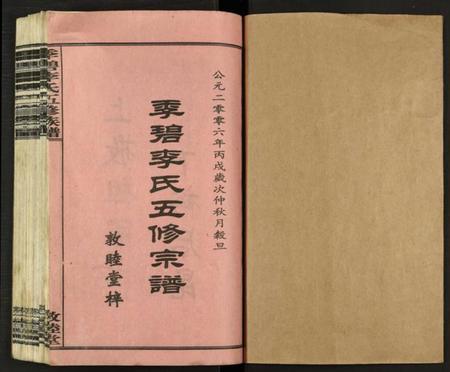 湖南李氏族谱-季碧李氏五修族谱 [全1册].pdf电子版预览图1