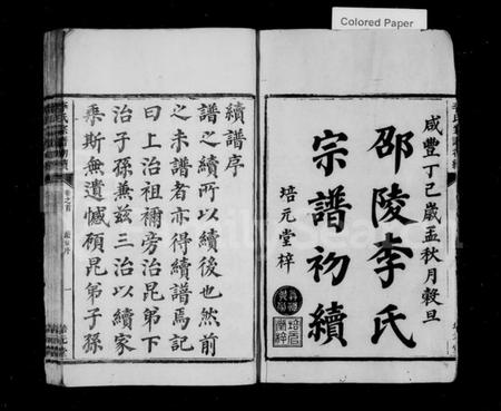 湖南李氏族谱-李氏宗谱初续 [卷数杂异].pdf电子版预览图2