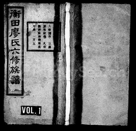 湖南廖氏族谱-衡田廖氏六修族谱 [19卷,首3卷].pdf电子版预览图1