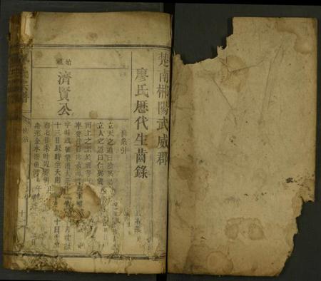 湖南廖氏族谱-廖氏族谱 [残卷].pdf电子版预览图1