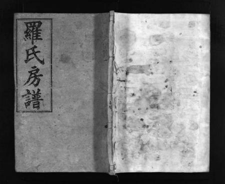 湖南罗氏族谱-罗氏房谱 [残卷].pdf电子版预览图1