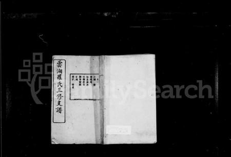 湖南罗氏族谱-罗氏支谱 [10卷].pdf电子版预览图1