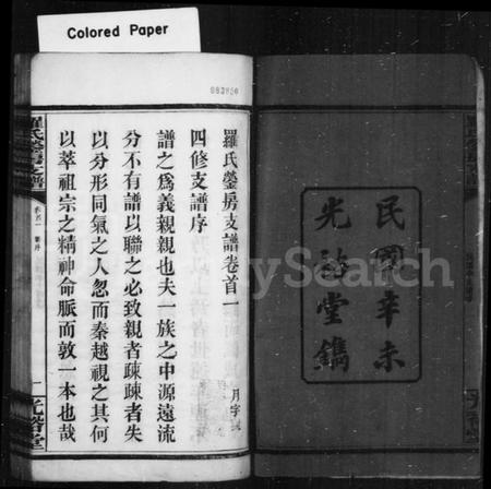 湖南罗氏族谱-罗氏支谱 [9卷,首3卷].pdf电子版预览图4