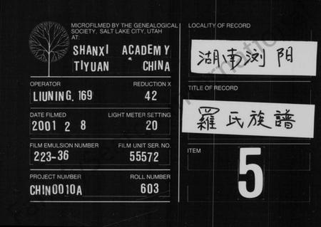 湖南罗氏族谱-罗氏族谱 [8卷,及卷首].pdf电子版缩略图