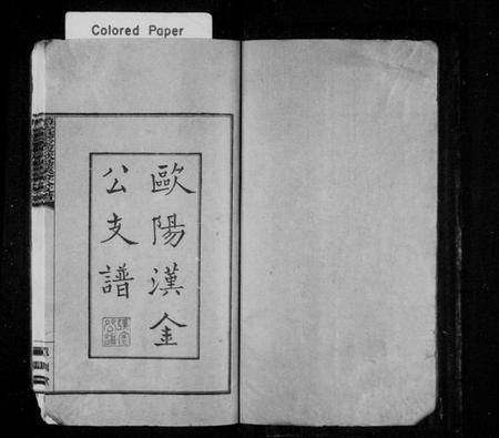 湖南欧阳氏族谱-欧阳汉金公支谱 [2卷].pdf电子版预览图2