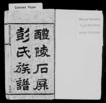 湖南彭氏族谱-醴陵石屏彭氏族谱 [22卷,首末各1卷].pdf电子版预览图2