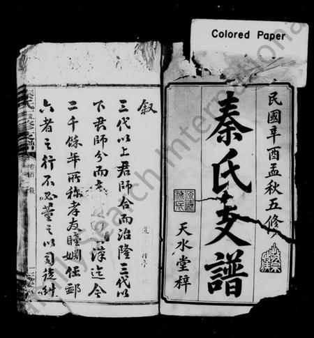 湖南秦氏族谱-秦氏支谱 [5卷,及卷首].pdf电子版预览图2