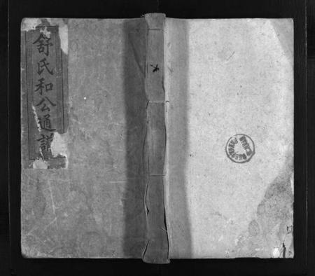 湖南舒氏族谱-舒氏和公通谱 [不分卷].pdf电子版预览图1