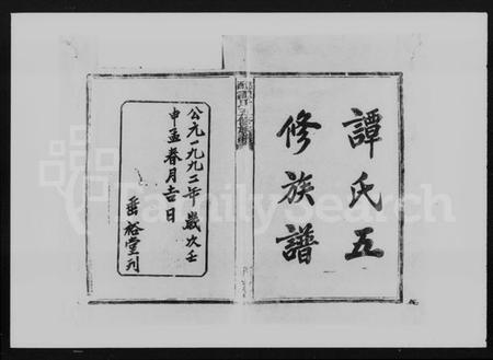 湖南谭氏族谱-谭氏族谱 [10卷,及卷首].pdf电子版预览图2