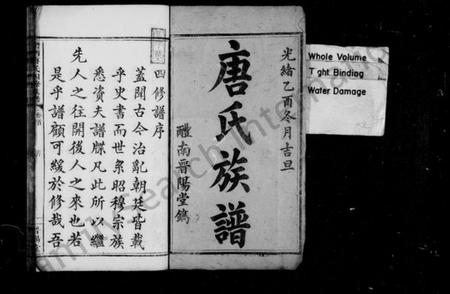 湖南唐氏族谱-唐氏族谱 [8卷,首末各1卷].pdf电子版预览图3